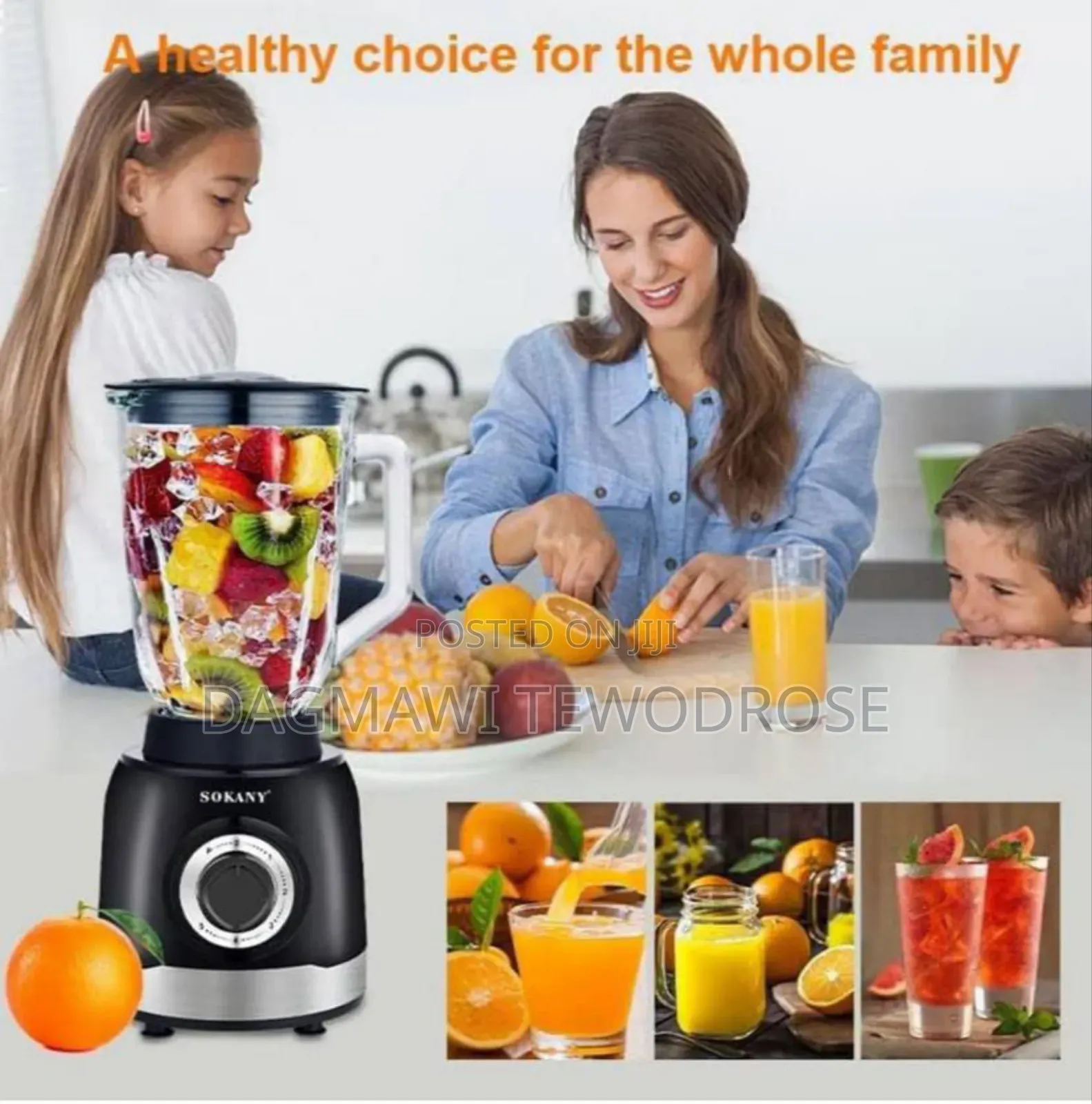 Sokany 3 In1 Blender /Grinder