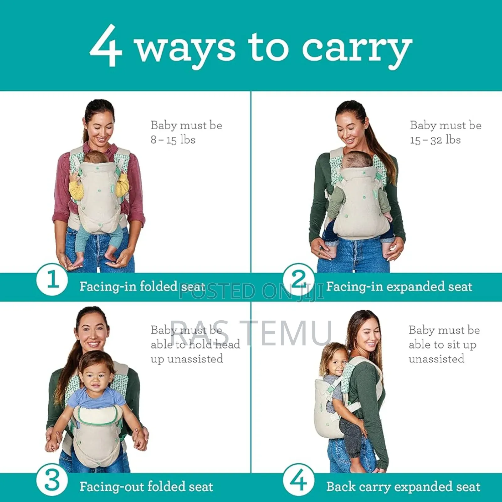 Infantino Cuddle Up Ergonomic Baby Carrier