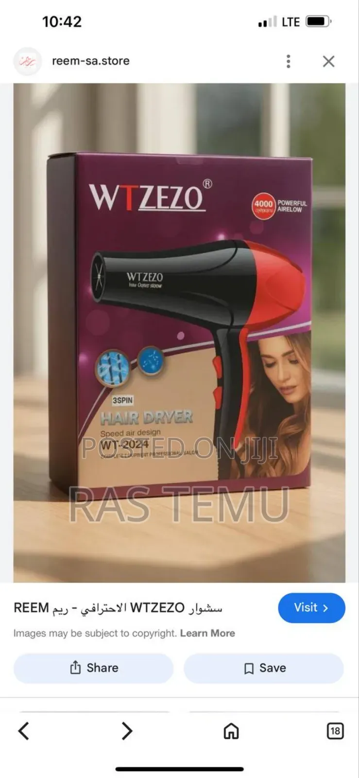 Wtzezo Hair Dryer