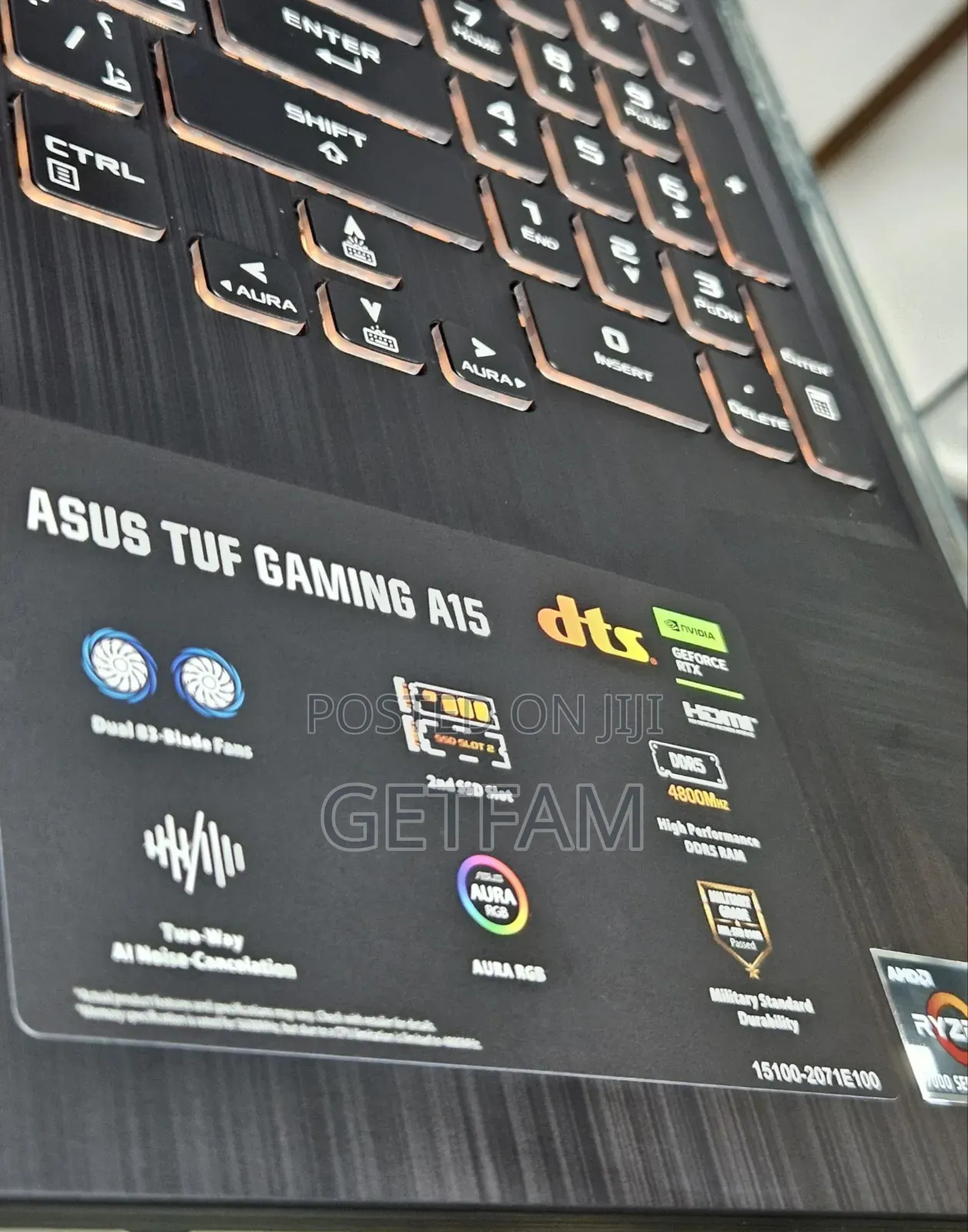 New Laptop Asus TUF Gaming A15 8GB AMD Ryzen 7 SSD 512GB