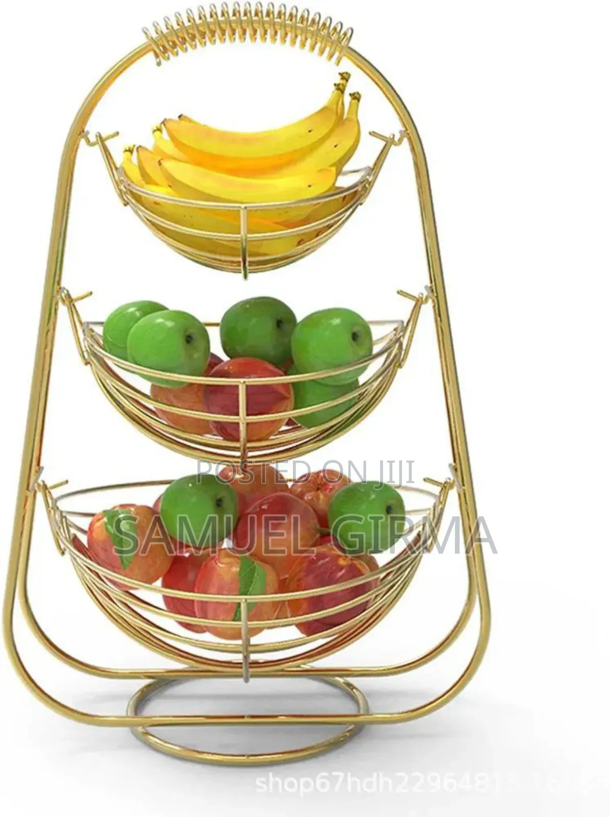 የፍራፍሬ ማስቀመጫ 3 Layer Stainless Still Fruit Basket