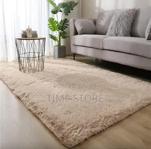 Photo - 1pc Rectangle Soft Plush Floor Mat, Carpet for Bedroom/Living Room,