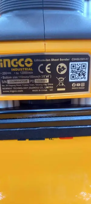 Ingco 20v Cordless Sheet Sander