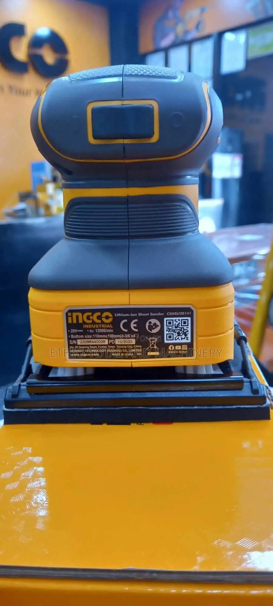 Ingco 20v Cordless Sheet Sander