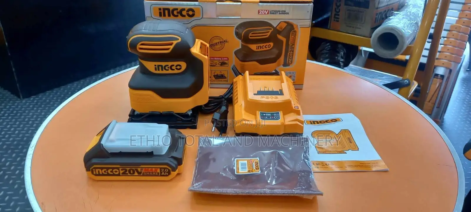 Ingco 20v Cordless Sheet Sander