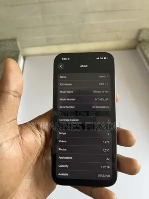 Apple iPhone 15 Pro 1 TB Blue