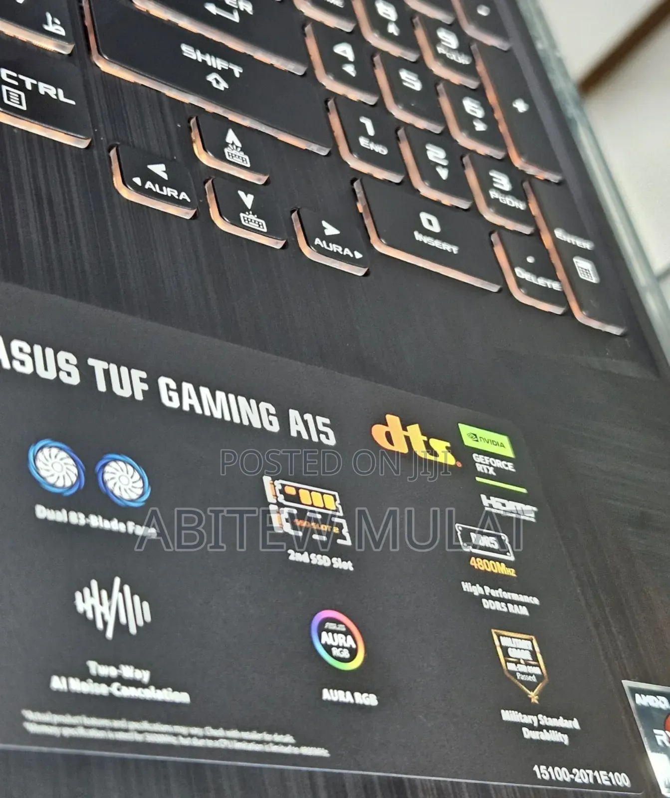 New Laptop Asus TUF Gaming A15 8GB AMD Ryzen 7 SSD 512GB