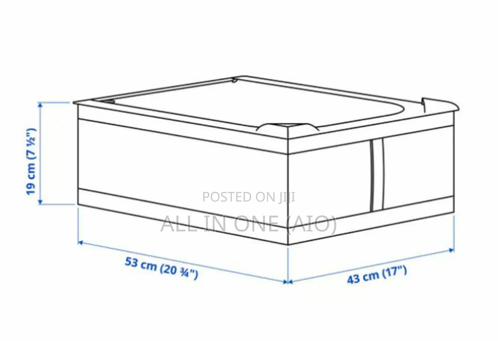 Ikea Skubb Storage Case, White, 43x53x19 Cm
