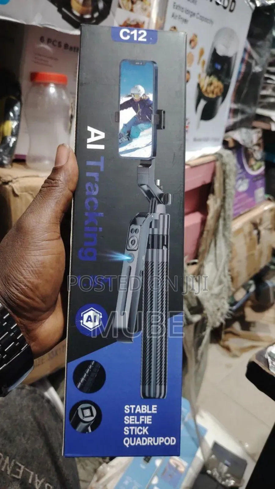 C12 Ai Face Tracking Gimbal Quadrapod