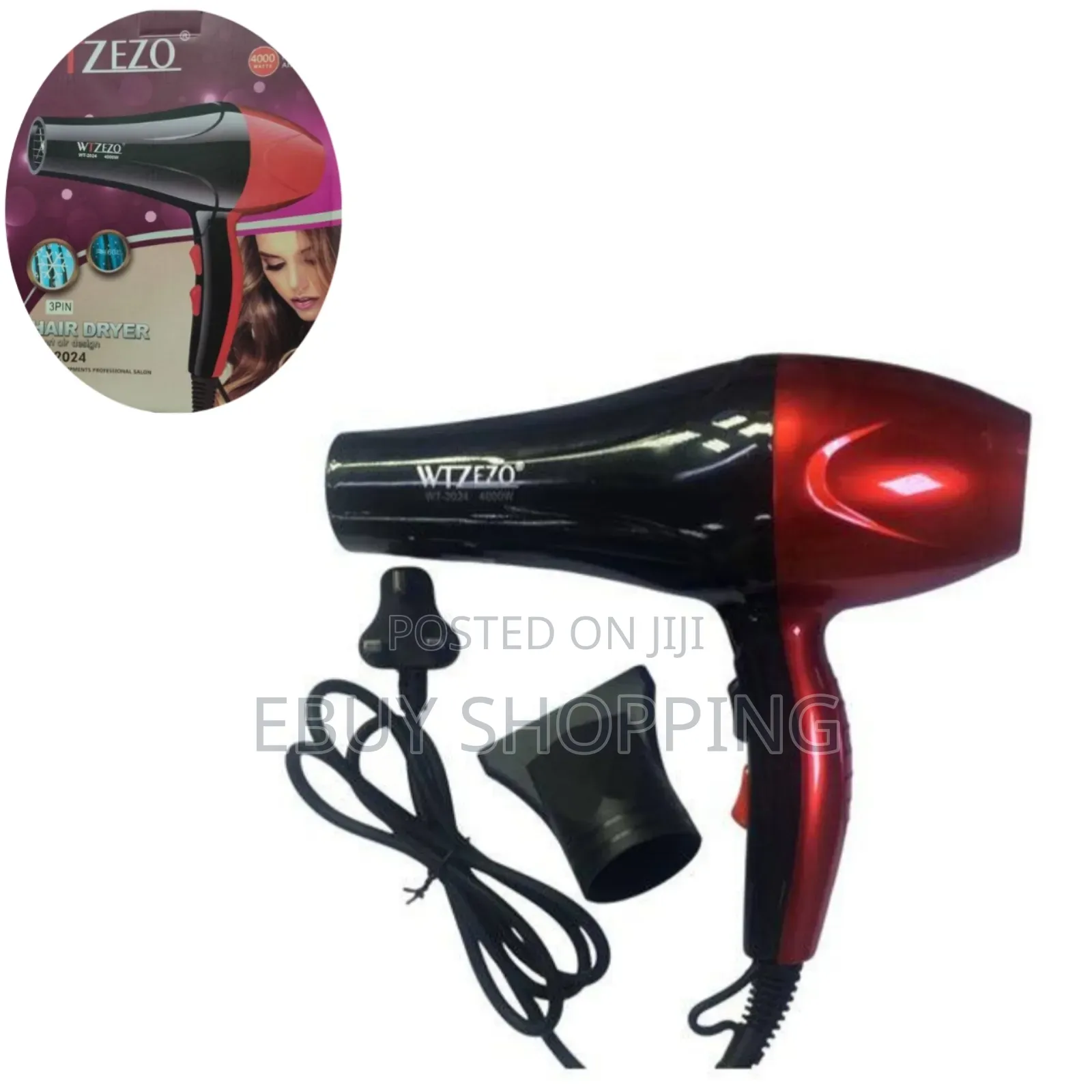 Turbo Power Dryer With 3 Heat/Speed Settings