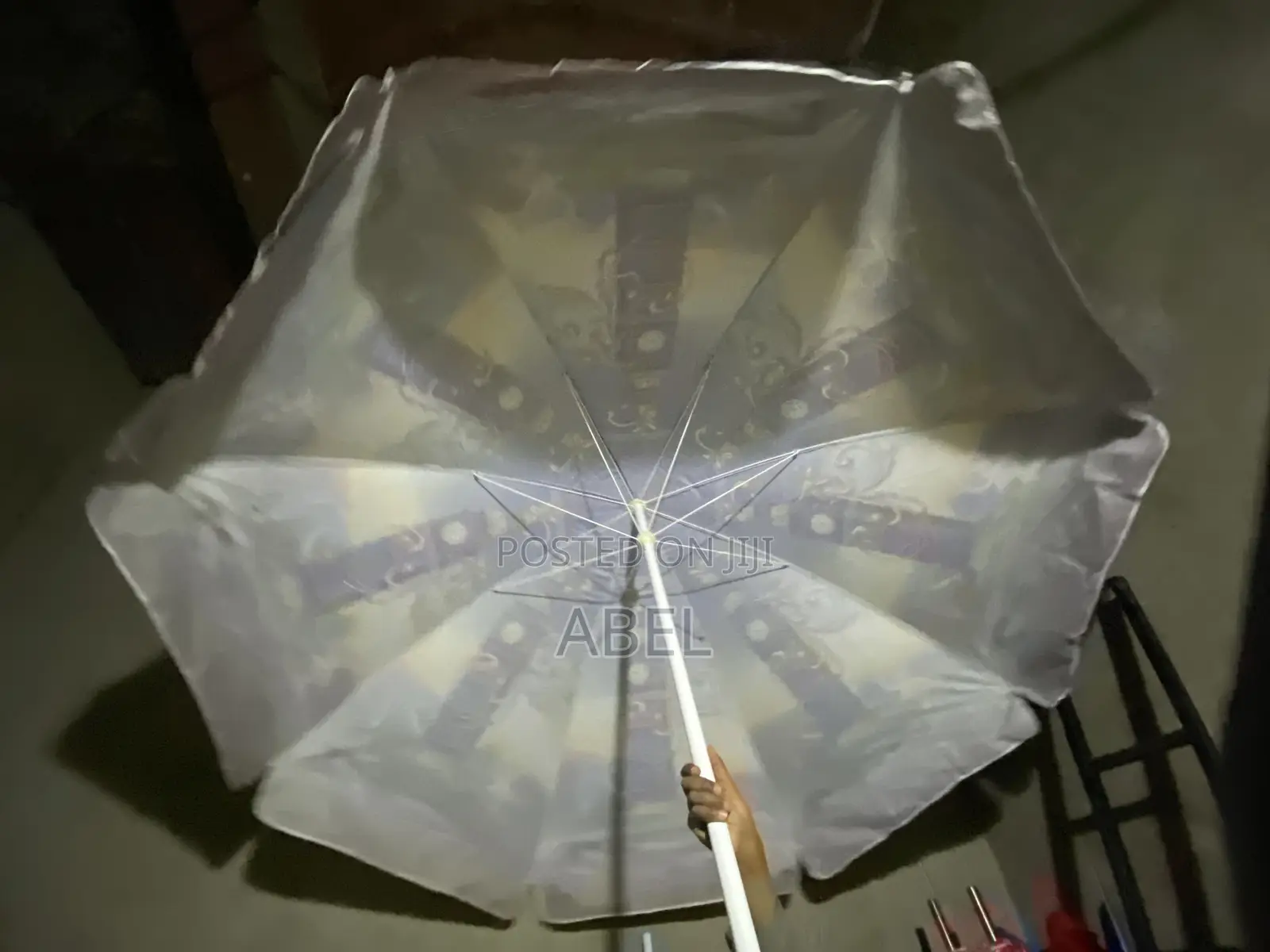 2-Meter Paris Theme Center Garden Umbrella – Single Layer