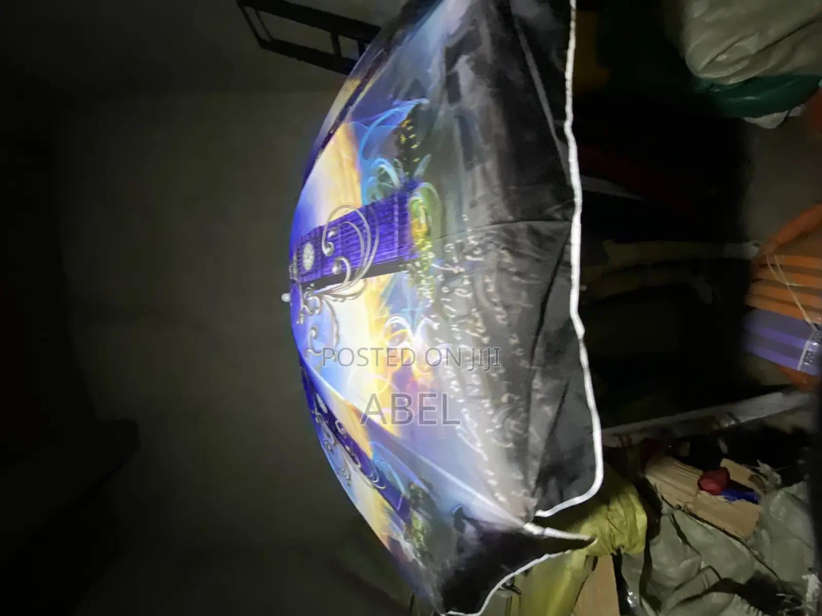 2-Meter Paris Theme Center Garden Umbrella – Single Layer