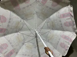 2-Meter Paris Theme Center Garden Umbrella – Single Layer