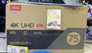 ♤Tcl 75" Uhd Tv New Model >>5year Warranty
