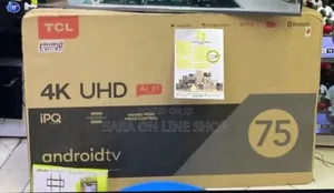 ♤Tcl 75" Uhd Tv New Model >>5year Warranty