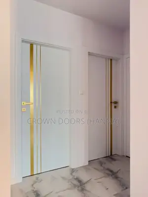 Crown Door Made of Natural Stone, Wooden Fiber