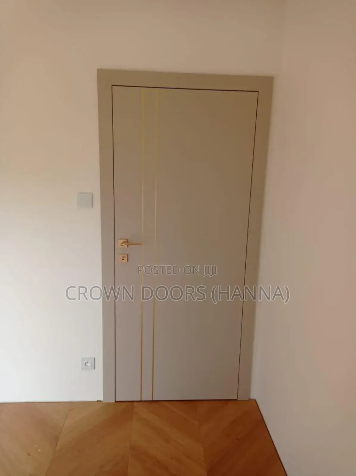 Crown Door Made of Natural Stone, Wooden Fiber