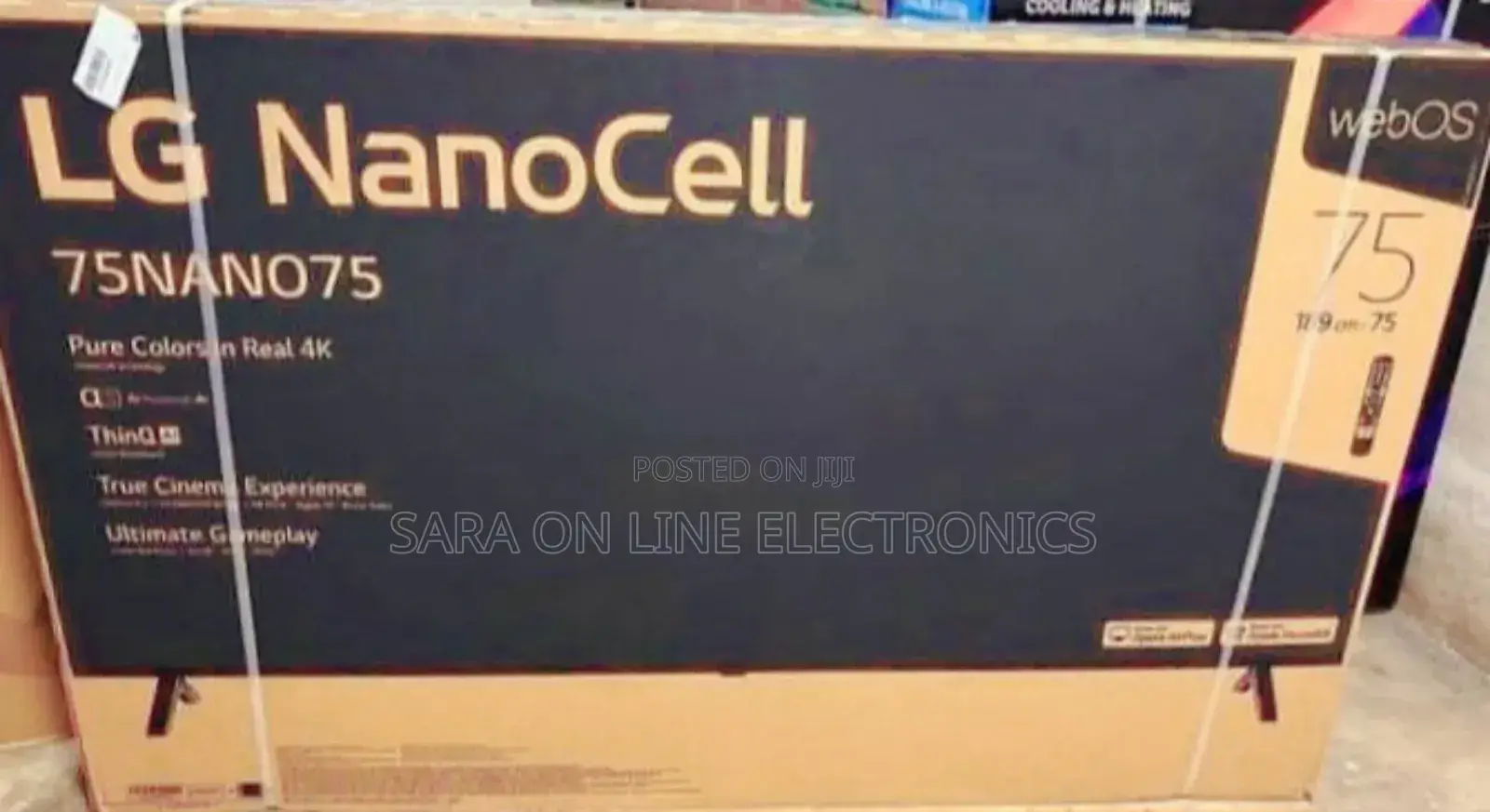 ○●Lg 75" Nano Cell Webos Tv New 2025 Free Delivery