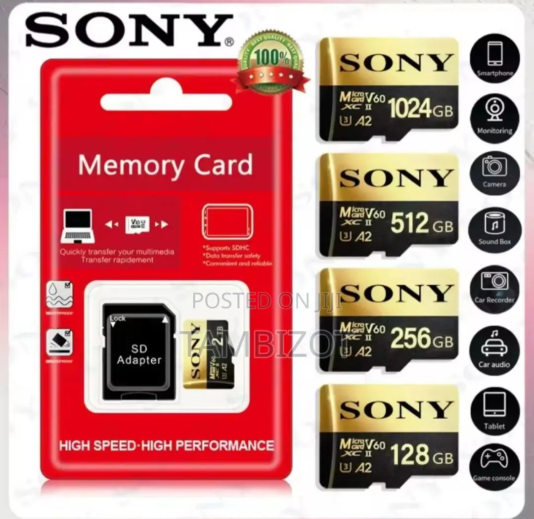 Sony Micro Sd Card 256 Gb and 512 Gb