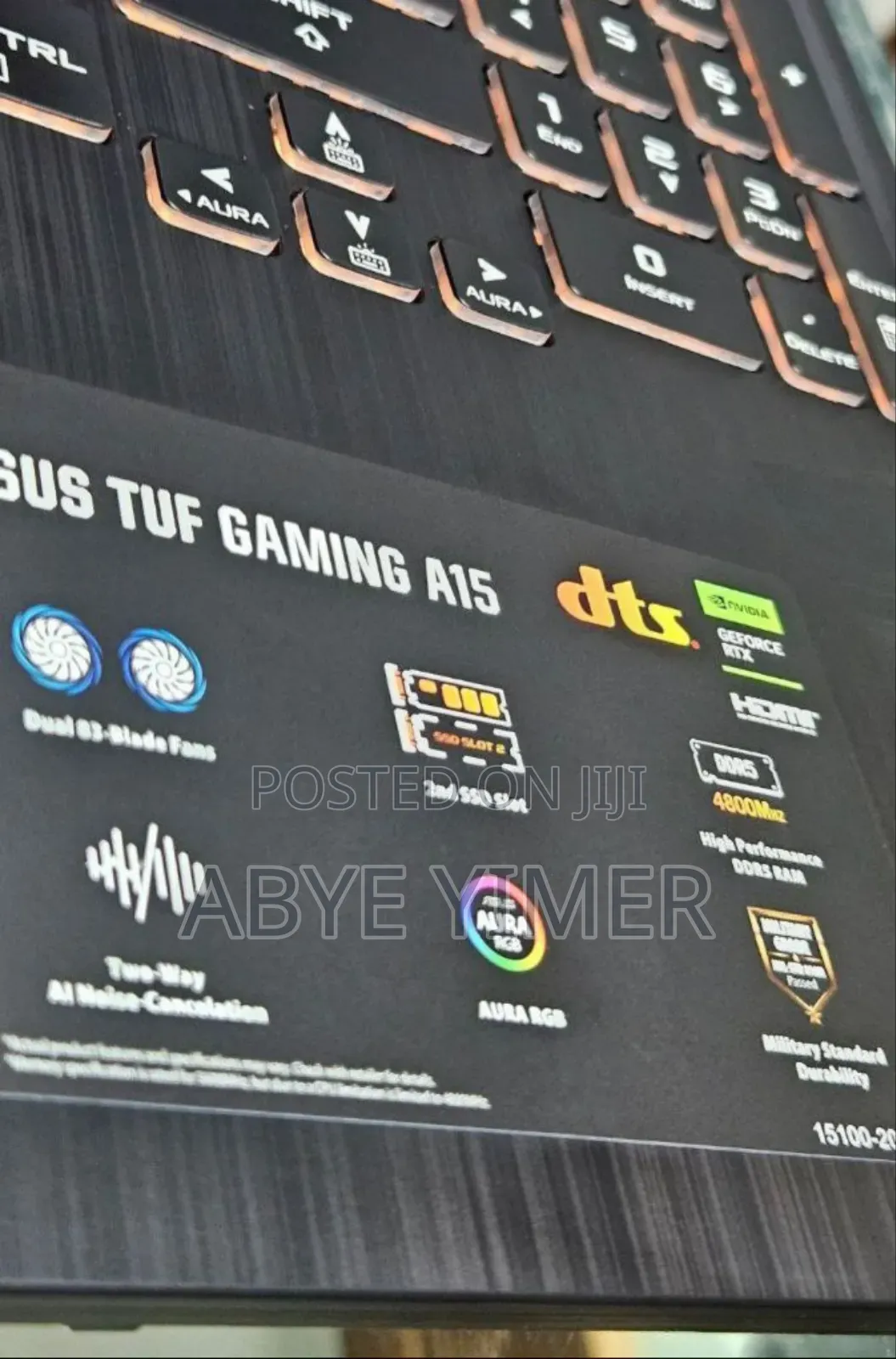 New Laptop Asus TUF Gaming A15 8GB AMD Ryzen 7 SSD 512GB