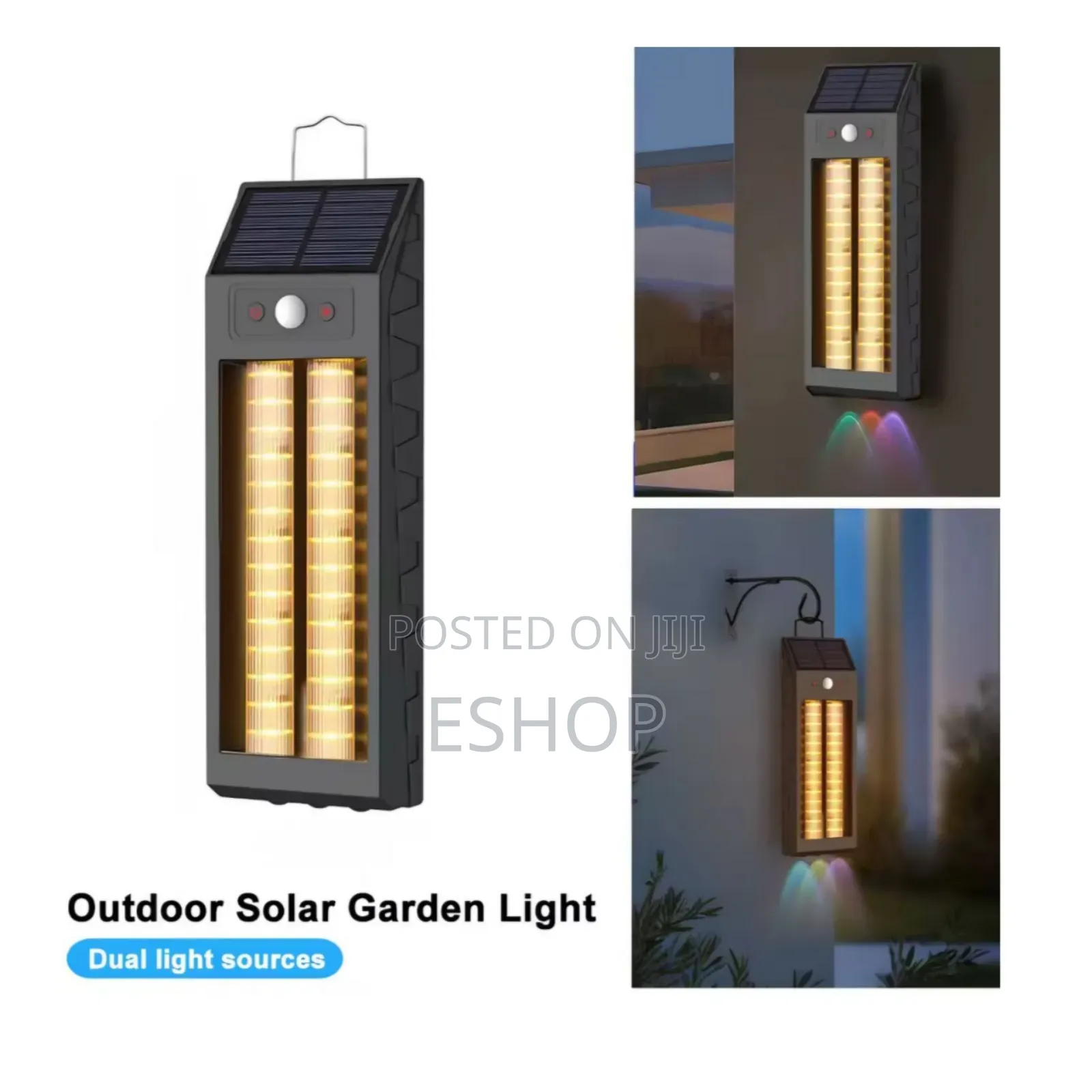 Black Solar Light | Auto-on at Night