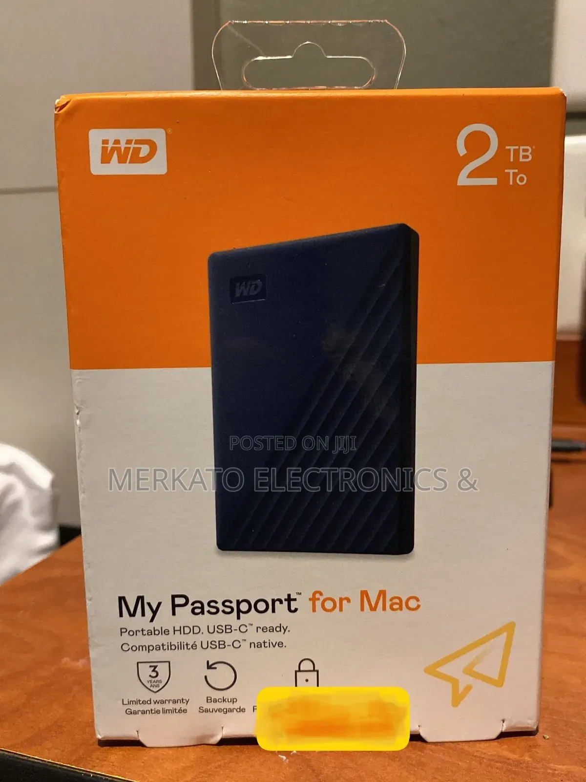 Wd 2 Tb Portable External Hard Disk for Mac | Usb C