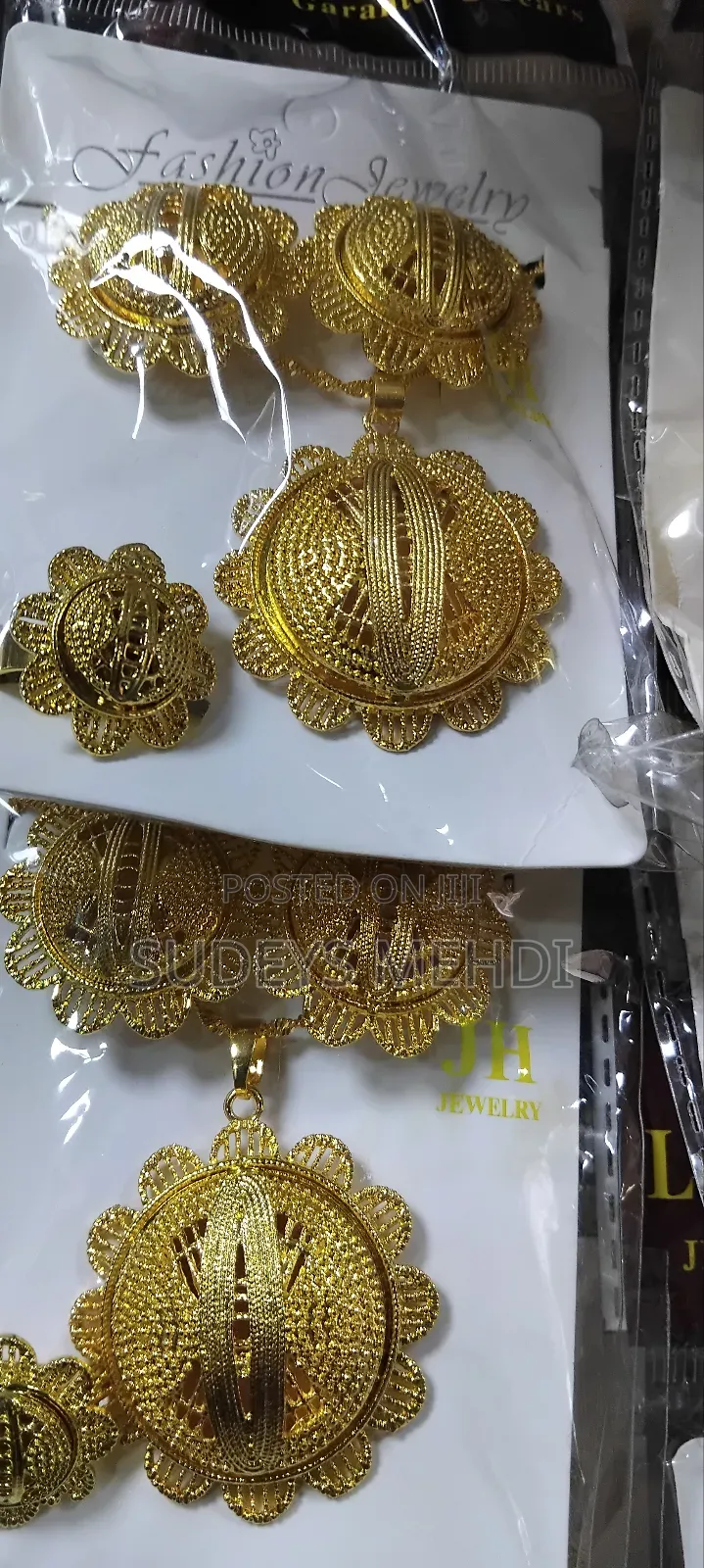 Luxury Gold Fashion Jewellery Set | ወርቃማ ጌጣጌጥ