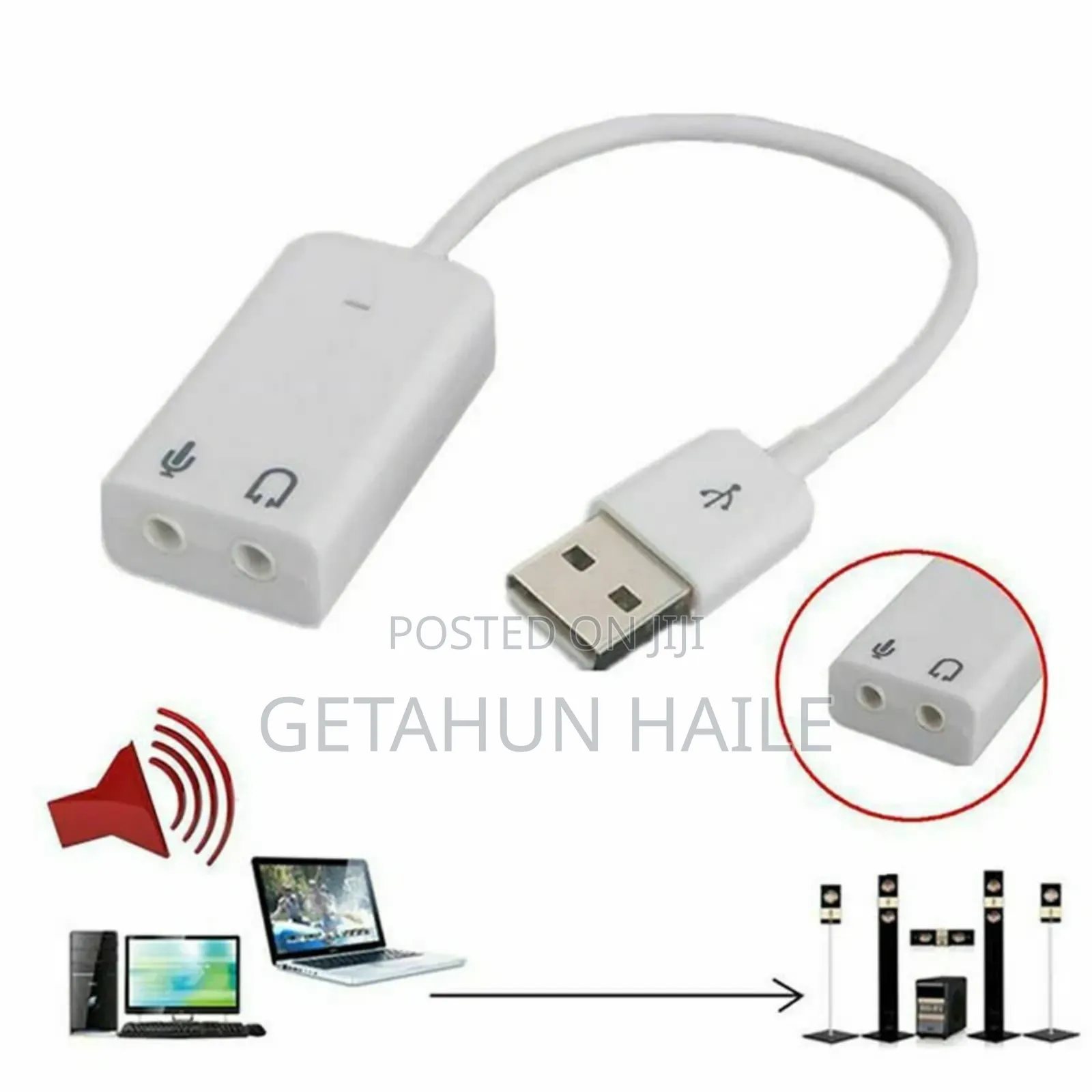 Usb Virtual 7.1 Channel Audio Sound Card Adapter