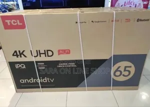 ♧◇Tcl 65" Ipq Android Tv 10year Warranty Free Delivery