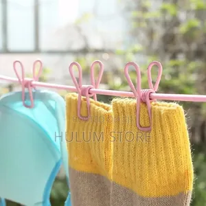  Portable Drying Rack Clips Cloth Hanger