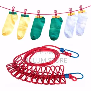  Portable Drying Rack Clips Cloth Hanger