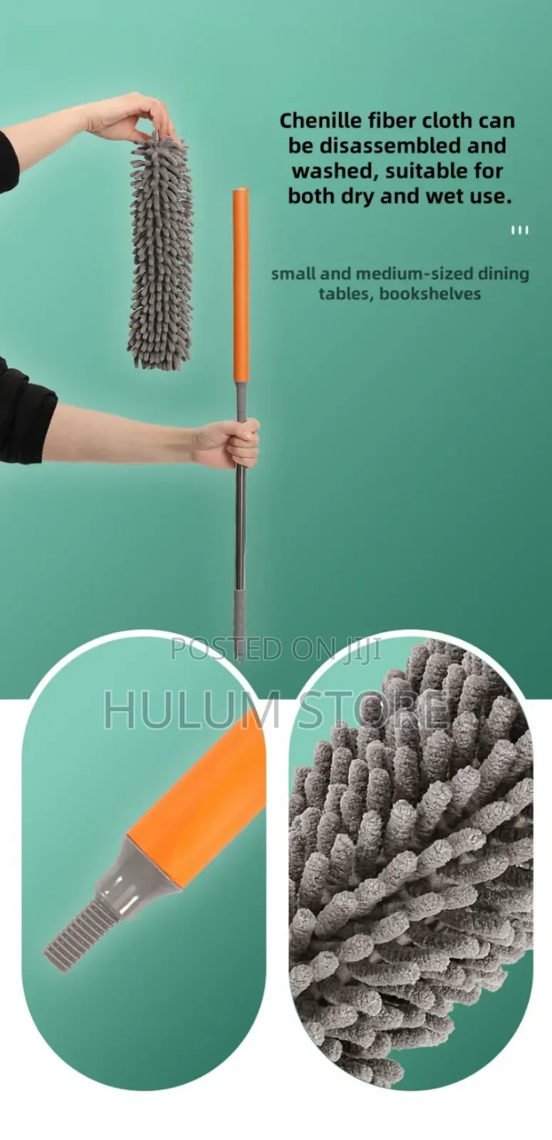Microfiber Duster With Telescopic Extension Pole