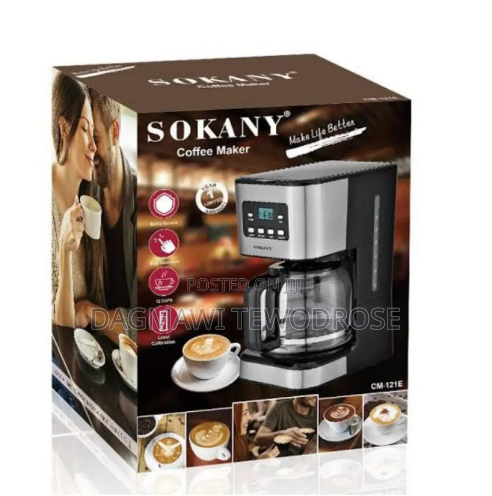 Sokany 12cups Coffee Maker With Digital Display