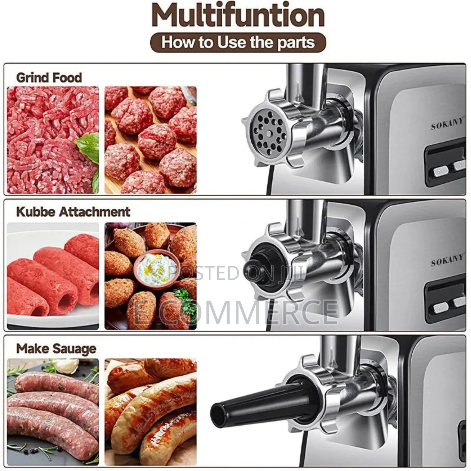 Sokany Meat Grinder