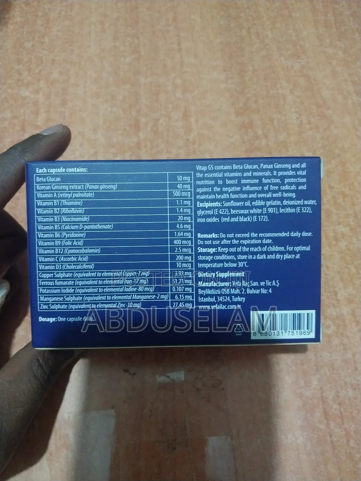 Vitap Gs Multivitamin and Multimineral