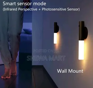 Led Intelligent Sensor Night Lamp, Wireless Usb Rechargeable