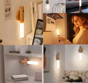 Led Intelligent Sensor Night Lamp, Wireless Usb Rechargeable Sensor