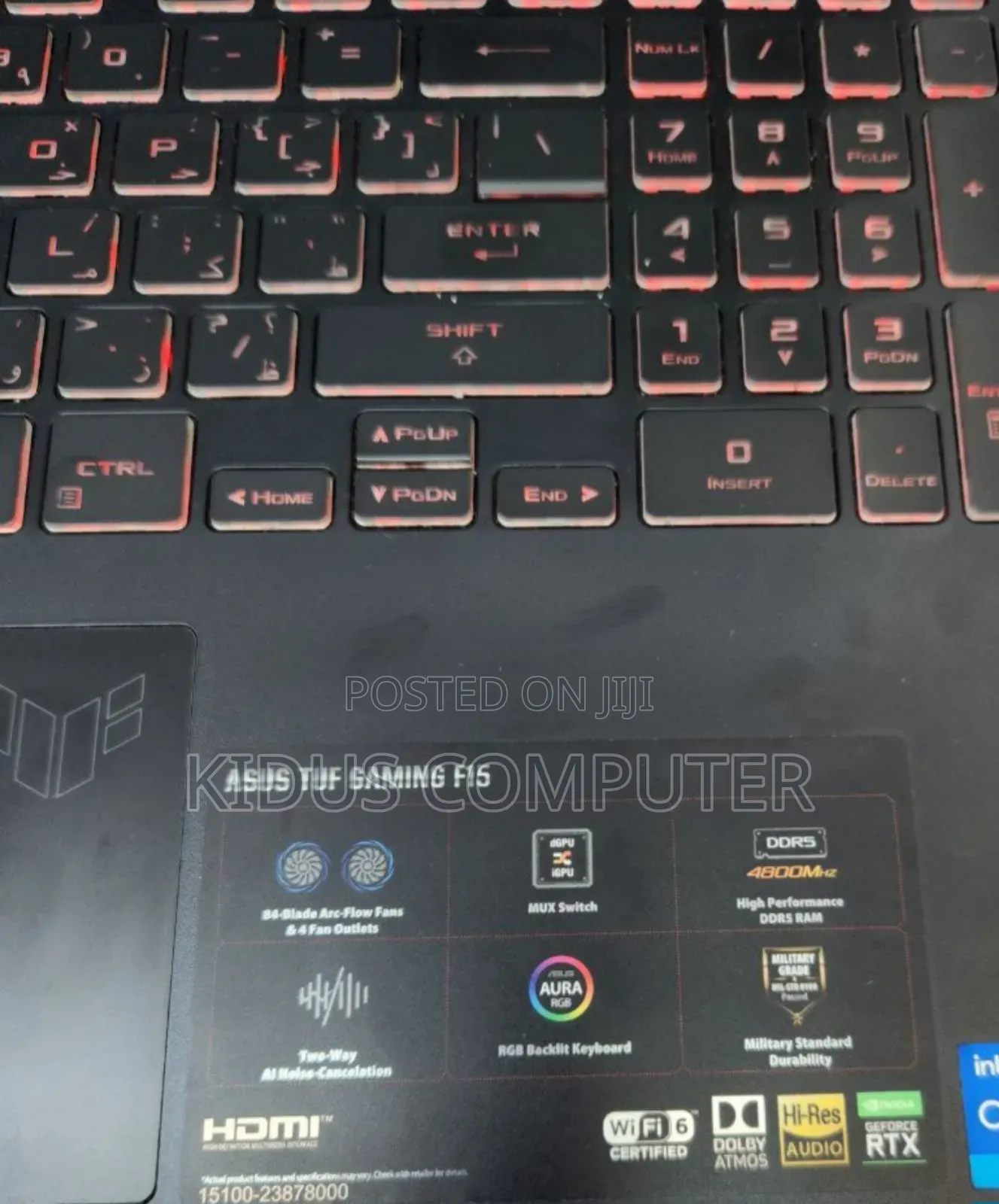 New Laptop Asus TUF Gaming A15 16GB Intel Core I7 SSD 512GB