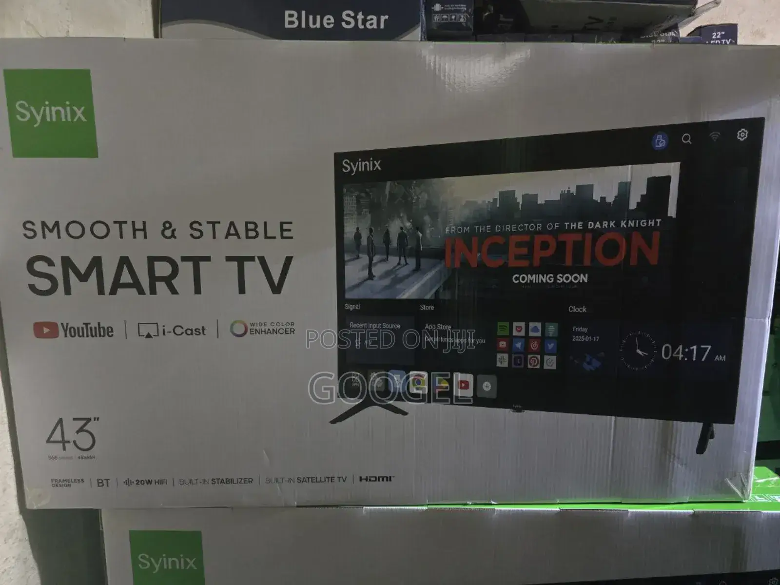 Syinix 43"Inch Frameless Tv Syinix