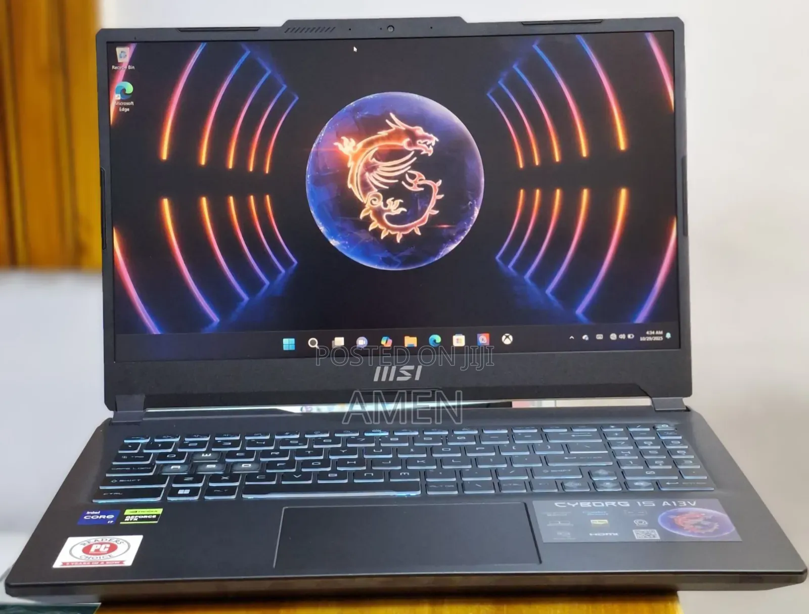 New Laptop MSI Cyborg 15 16GB Intel Core I7 SSD 512GB
