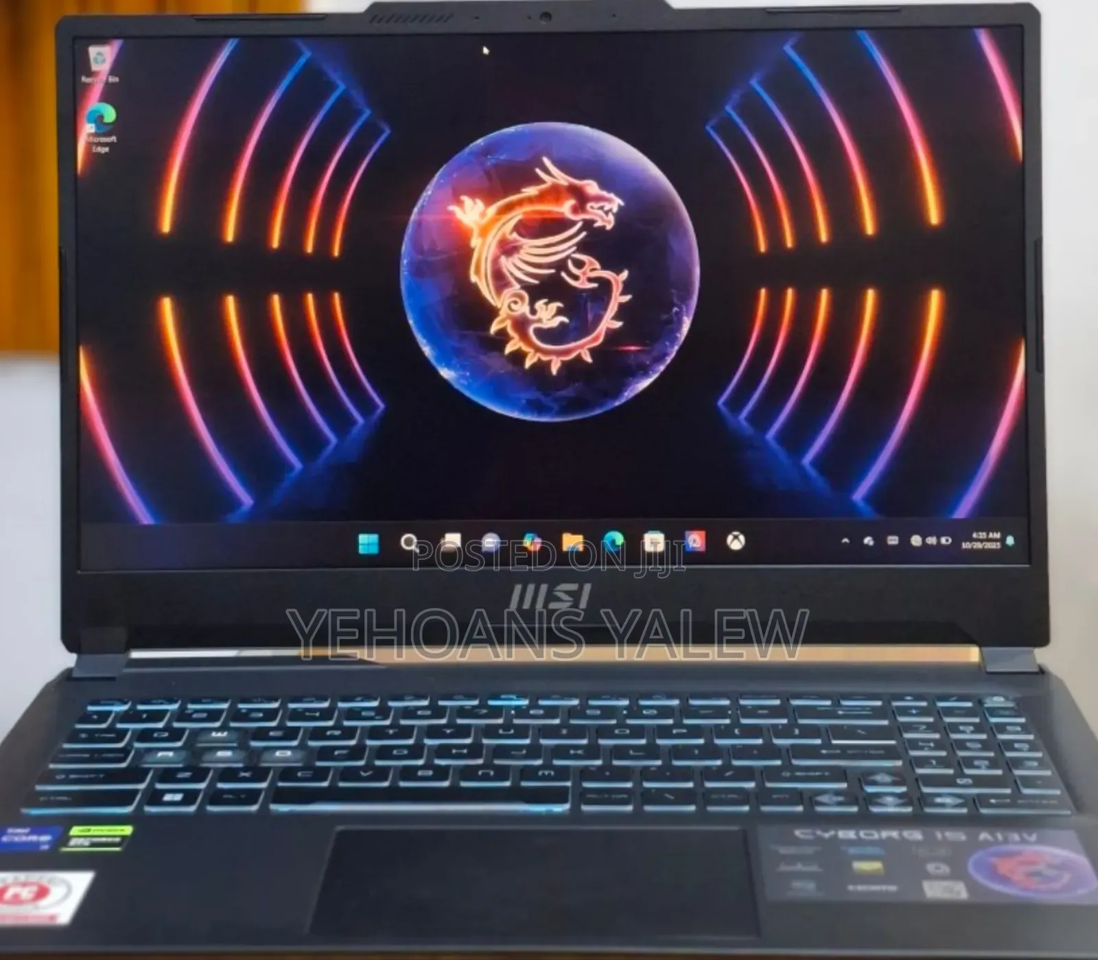 New Laptop MSI Cyborg 15 16GB Intel Core i7 SSD 512GB