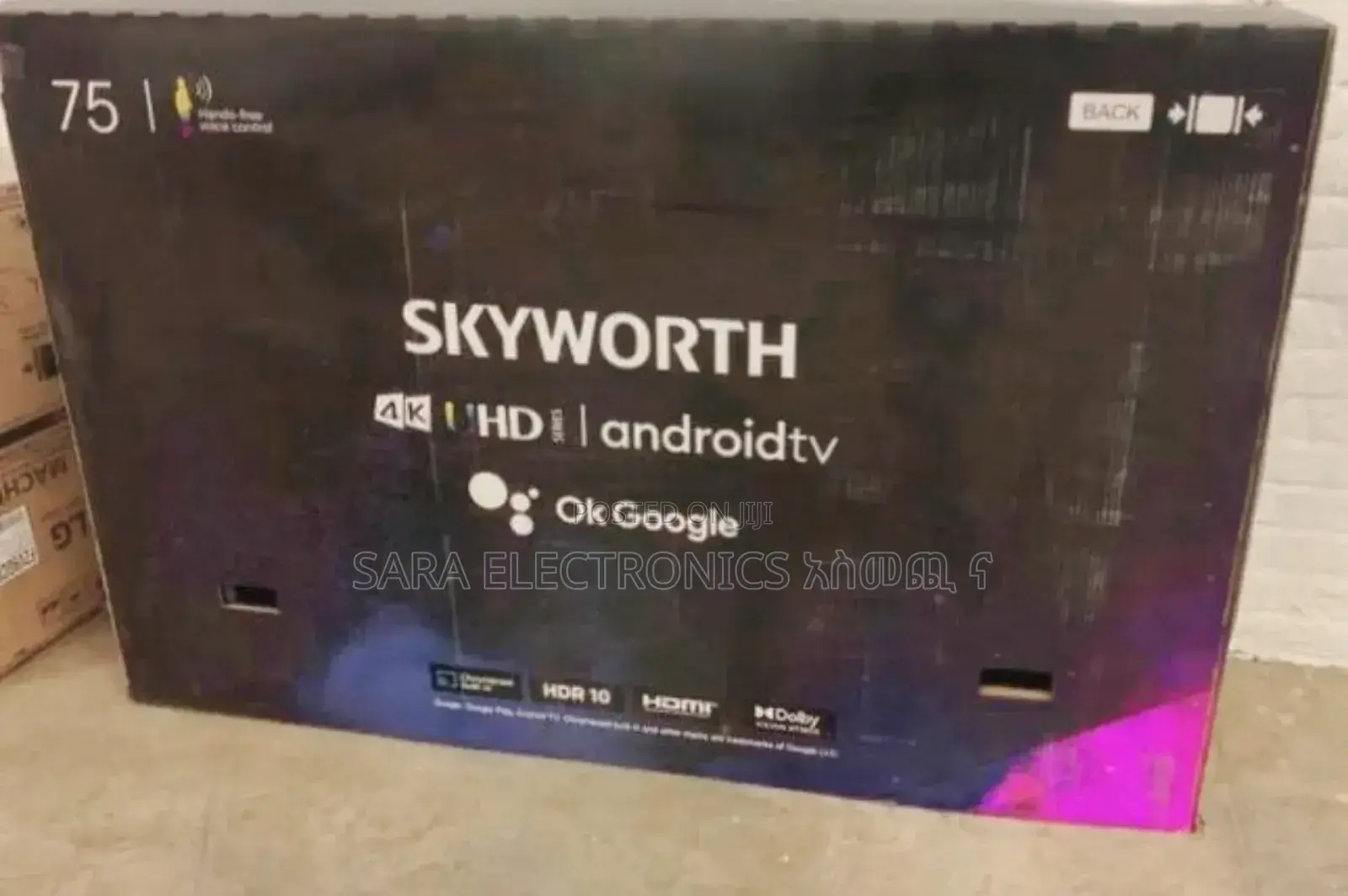 ♤♤Sky Worth 75" Uhd Android >>10year Warranty Free Delivery