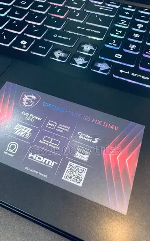 New Laptop MSI Crosshair 15 16GB Intel Core I7 SSD 1T