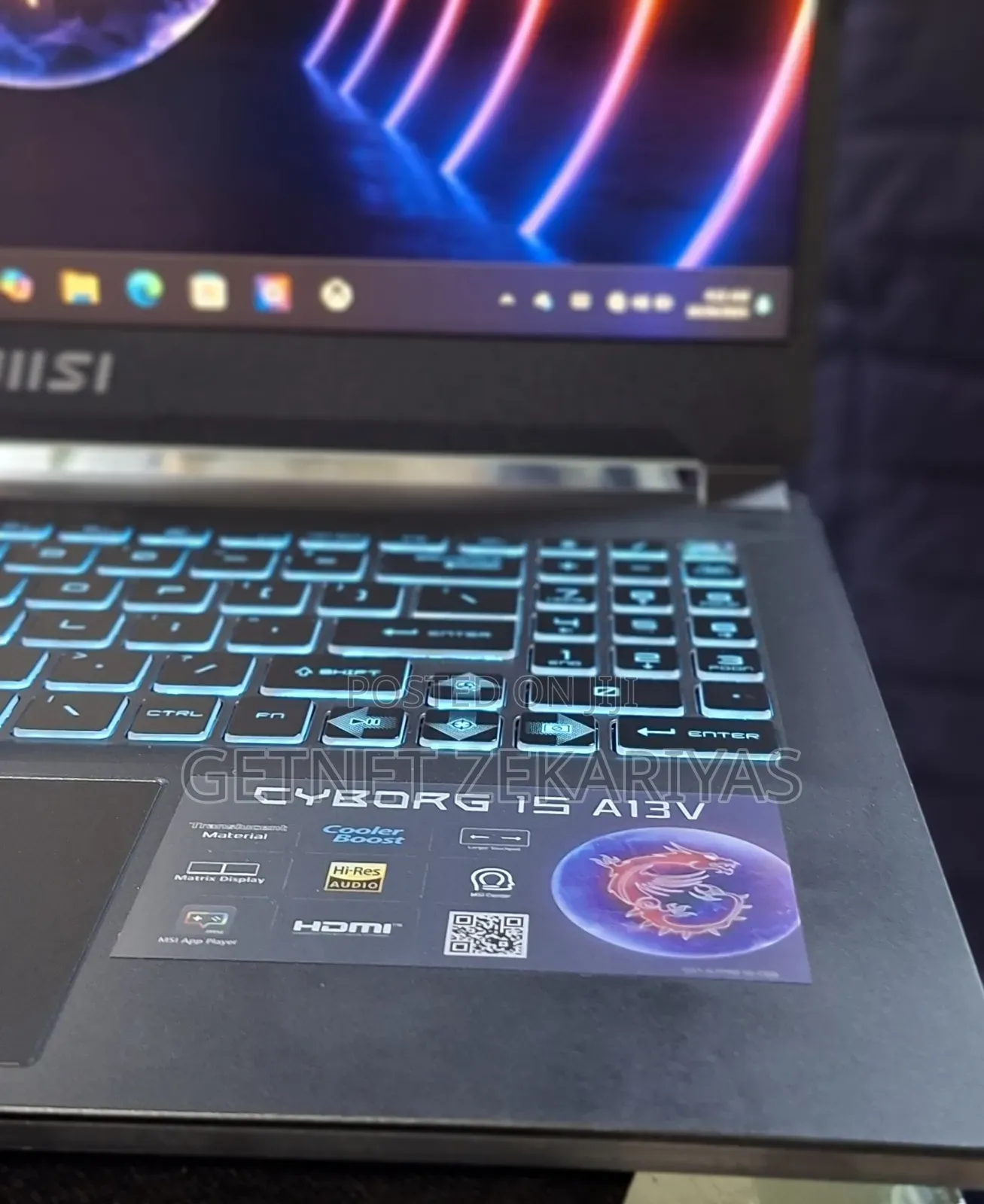 New Laptop MSI Cyborg 15 16GB Intel Core I7 SSD 512GB