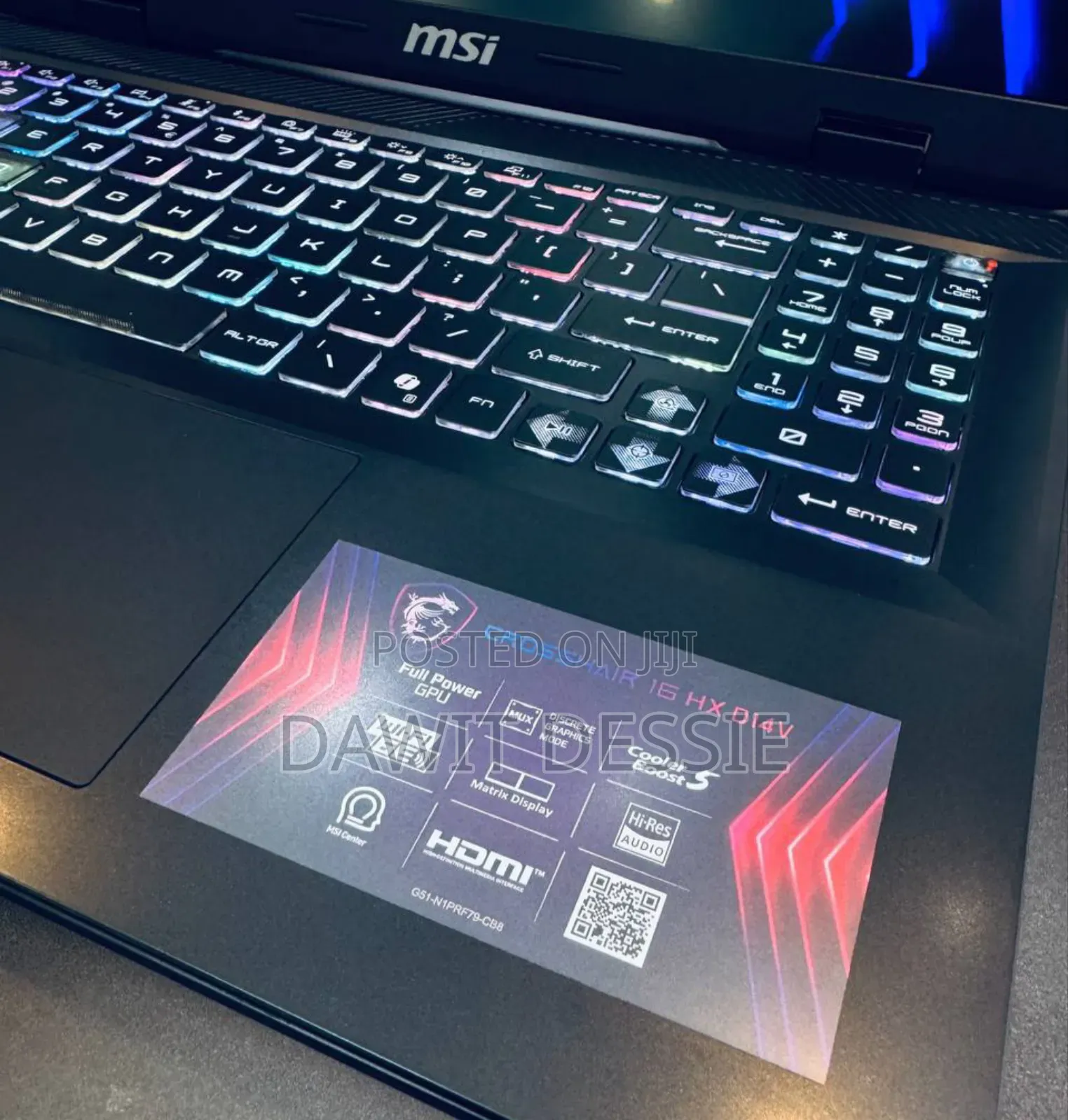 New Laptop MSI 16GB Intel Core I7 SSD 1T