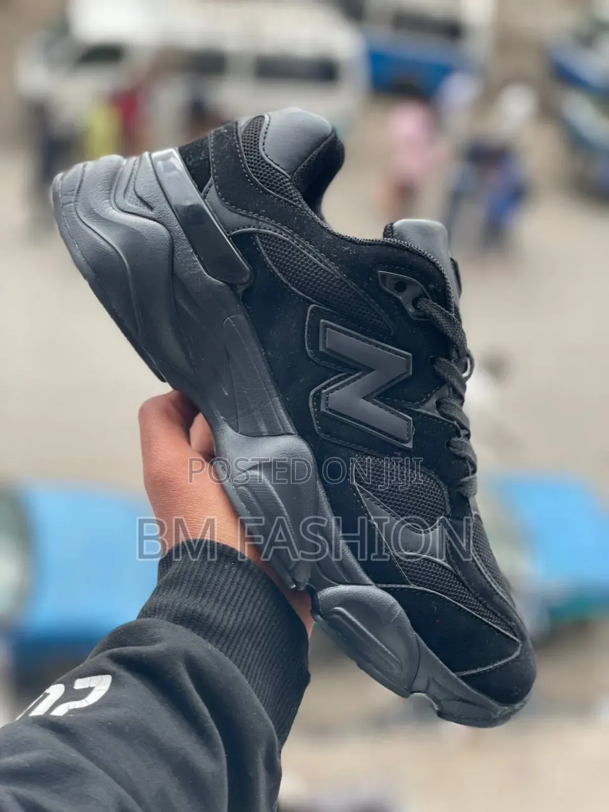 New Balance 9060 "Triple Black" Sneaker