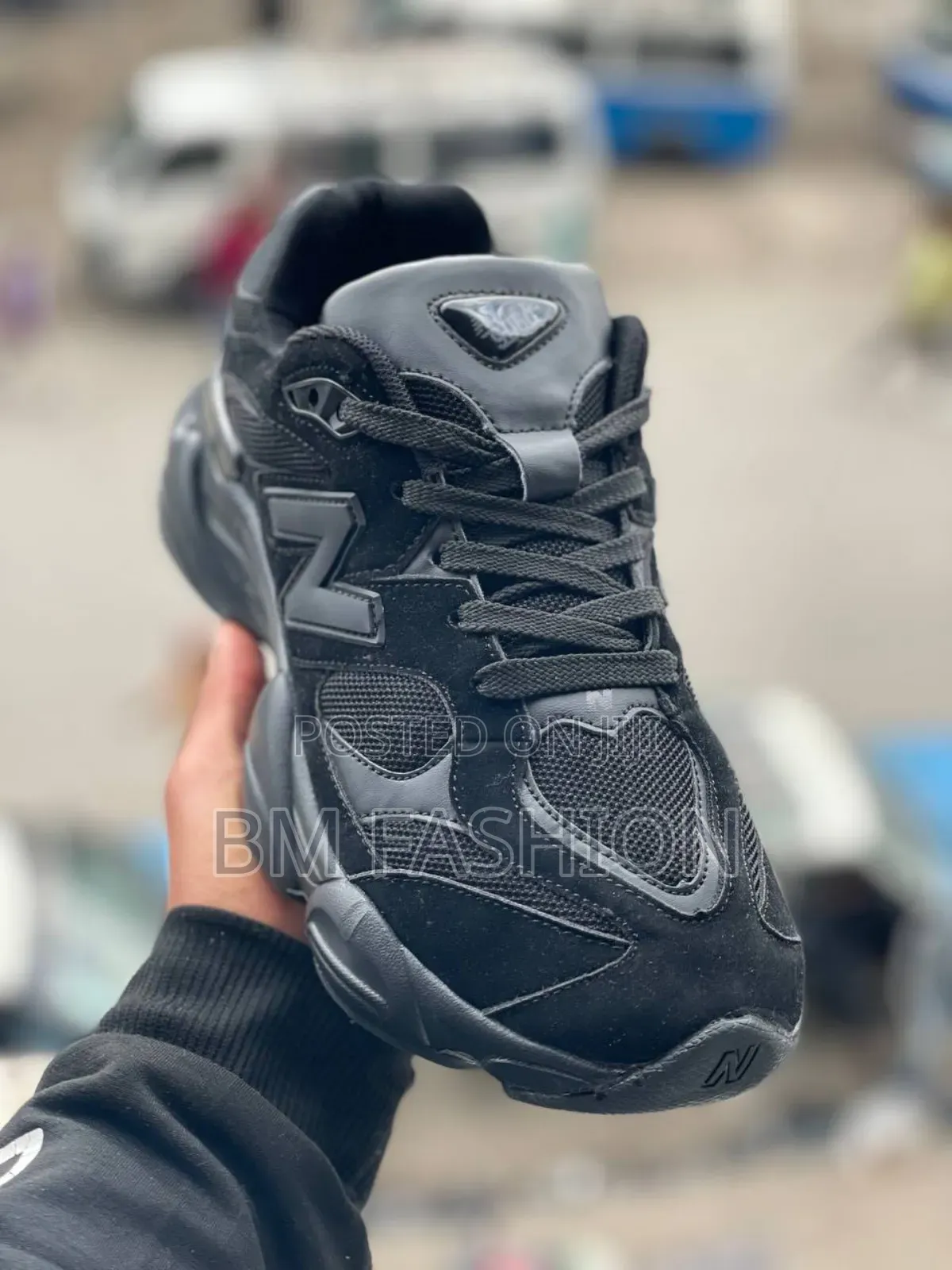 New Balance 9060 "Triple Black" Sneaker