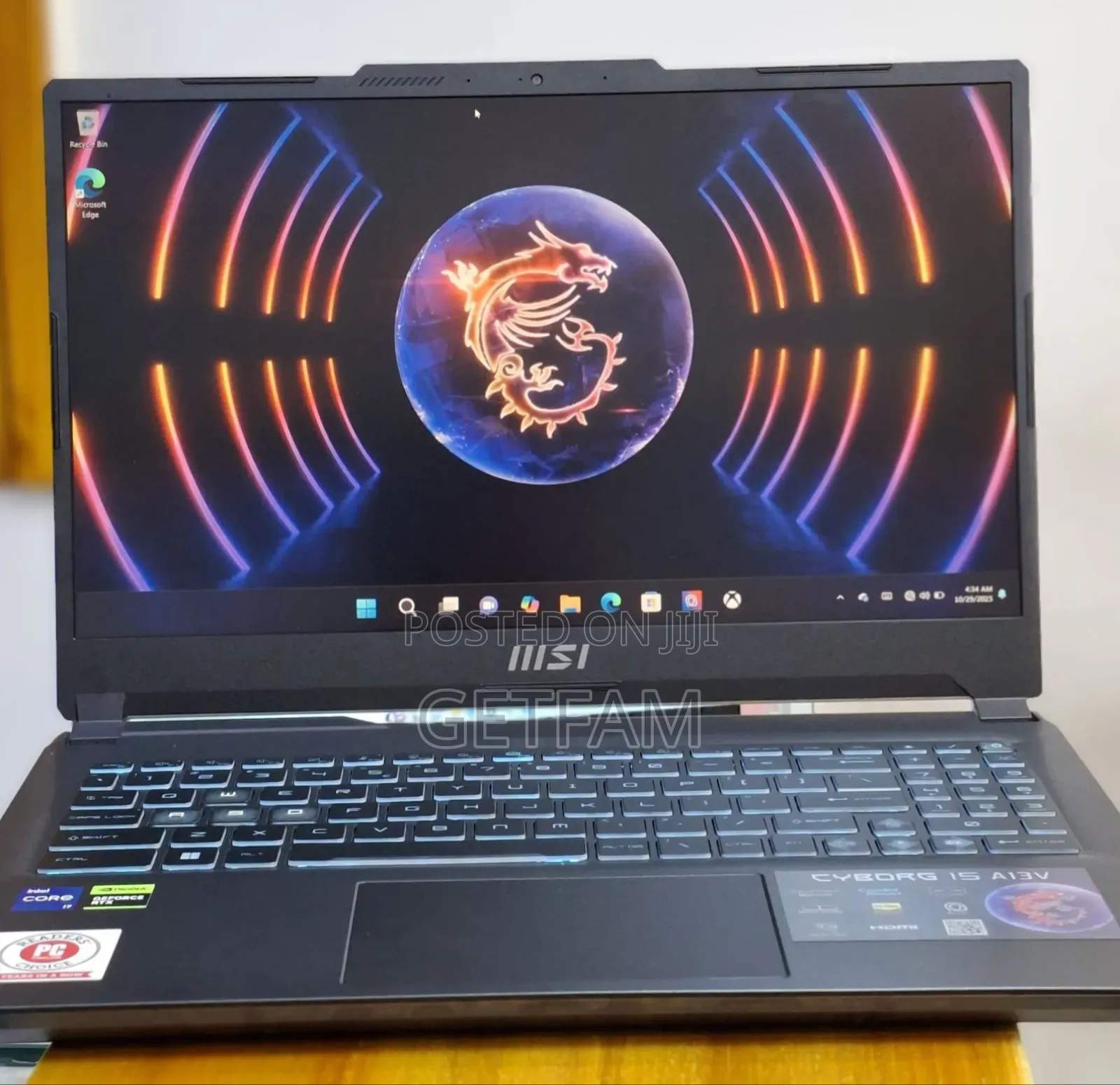 New Laptop MSI Pulse GL66 16GB Intel Core I7 SSD 512GB