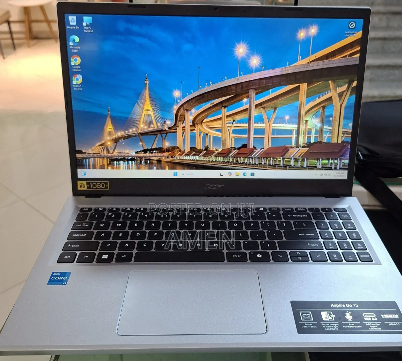 New Laptop Acer Aspire 1520 8GB Intel Core I3 SSD 256GB