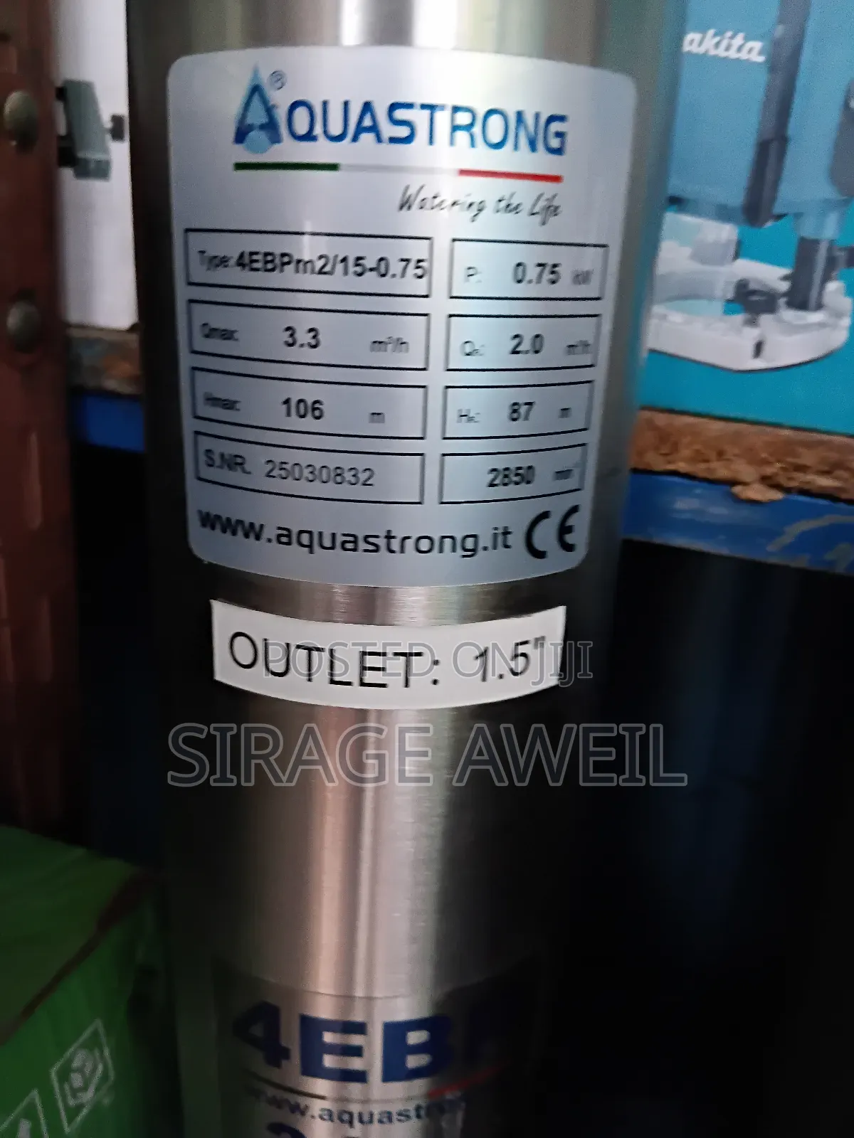 Aquastrong Water Pump1hp